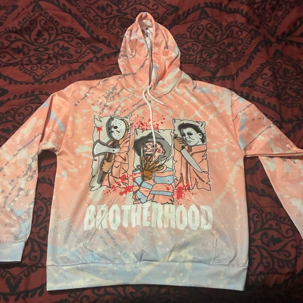 Brotherhood Graphic Hoodie - Pink